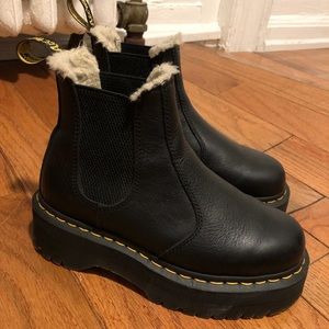 Doc Martens Chelsea boots with Fuzzy insides